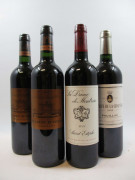4 bouteilles 1 bt : DAME DE MONTROSE 2011 Saint Estèphe (étiquette léger abimée)