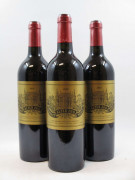 3 bouteilles ALTER EGO PALMER 2010 Margaux (1 étiquette léger tachée)