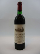 1 bouteille CHÂTEAU AUSONE 1976 1er GCC (A) Saint Emilion (base goulot