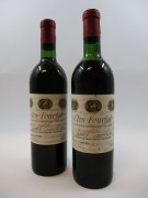 2 bouteilles CLOS FOURTET 1970 1er GCC (B) Saint Emilion (1 haute épaule