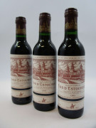 12 demi bouteilles CHÂTEAU COS D'ESTOURNEL 1995 2è GC Saint Estèphe