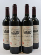 4 bouteilles CHÂTEAU GRAND PUY LACOSTE 1996 5è GC Pauillac (étiquettes léger abimées)