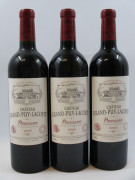 3 bouteilles CHÂTEAU GRAND PUY LACOSTE 2004 5è GC Pauillac (étiquettes léger tachées)