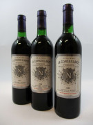 3 bouteilles CHÂTEAU LA CONSEILLANTE 1985 Pomerol (base goulot