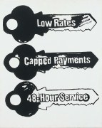 Andy WARHOL (1928 - 1987) KEY SERVICE (POSITIVE) - Circa 1985-86 Peinture polymère synthétique et encre sérigraphique sur toile