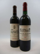 12 bouteilles 6 bts : CHÂTEAU LALANDE BORIE 1985 Saint Julien (base goulot, étiquettes sales)