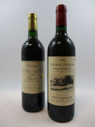12 bouteilles 9 bts : CHÂTEAU LA CROIX DUCASSE 1994 Pomerol (base goulot, étiquettes fanées)
