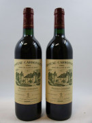 12 bouteilles CHÂTEAU CARBONNIEUX 1994 CC Pessac Léognan