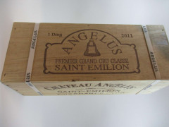 1 double magnum CHÂTEAU ANGELUS 2011 1er GCC (B) Saint Emilion  Caisse bois d'origine cerclée