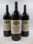 3 magnums CHÂTEAU BONALGUE 1990 Pomerol (étiquettes léger tachées)