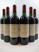 6 bouteilles CHÂTEAU CHEVAL BLANC 1989 1er GCC (A) Saint Emilion (1 légèrement bas