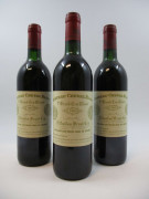 6 bouteilles CHÂTEAU CHEVAL BLANC 1990 1er GCC (A) Saint Emilion (légèrement bas