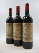 6 bouteilles CHÂTEAU GAZIN 1996 Pomerol  (étiquettes fanée)