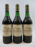 3 bouteilles CHÂTEAU HAUT BRION 1970 1er GC Pessac Léognan (niveaux 4 cm