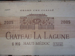 6 magnums CHÂTEAU LA LAGUNE 2005 3è GC Haut Médoc Caisse bois d'origine