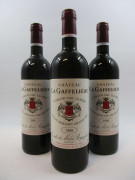 12 bouteilles CHÂTEAU LA GAFFELIERE 1999 1er GCC (B) Saint Emilion (étiquettes fanées)