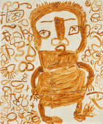 Ecole Maud ROBART Haïti Figure ocre - Circa 1975