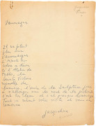 Jacqueline PICASSO 1926-1986 Une lettre autographe signée de Jacqueline Picasso (Vauvenargues)