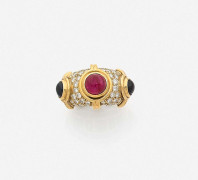 BULGARI  Bague demi-jonc