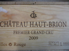 12 bouteilles CHÂTEAU HAUT BRION 2009 1er GC Pessac Léognan Caisse bois d'origine