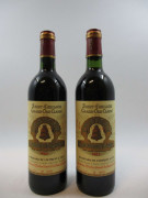 2 bouteilles CHÂTEAU ANGELUS 1982 1er GCC (B) Saint Emilion  (1 base goulot