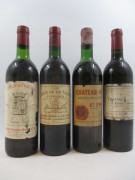 11 bouteilles 4 bts : CHÂTEAU DE SALES 1985 Pomerol (base goulot, étiquettes abimées)