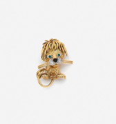 VAN CLEEF & ARPELS  Clip de corsage "Lion ébouriffé", petit modèle