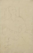 Amedeo MODIGLIANI 1884 - 1920 Madame Minoucha - 1916 Mine de plomb sur papier