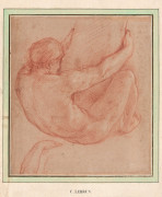 Charles LE BRUN Paris, 1619 - 1690 Etude pour 'Le Passage du Granique' Sanguine et rehauts de craie blanche sur papier brun