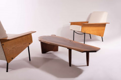 Pierre GUARICHE 1926-1995 Paire de fauteuils mod. G10 bis - Création 1953 PIètement et structure en tube d'acier laqué noir, acoudoi..