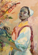 <b>Edy LEGRAND</b> 1892 - 1970<br/>Jeune femme au bouquet