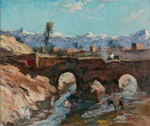 <b>Henri PONTOY</b> 1888 - 1968<br/>Pont à Marrakech