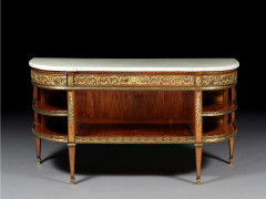 CONSOLE-DESSERTE D'ÉPOQUE LOUIS XVI Estampille de Claude-Charles Saunier