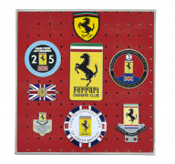 FERRARI  Ensemble de 7 badges et écussons - Grande-Bretagne-Owners Club