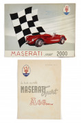 MASERATI  Ensemble de deux brochures