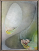 Felix de RECONDO (Né en 1932) FUMEUR AU MIROIR - 1988 Pastel sur papier