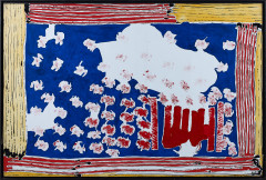 François ARNAL (1924 - 2012) DRAPEAU POUR UN ETAT AFRICAIN - 1977 Acrylique sur toile