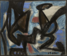 Jean-Michel ATLAN (1913 - 1960) SANS TITRE - 1959 Pastel sur papier