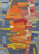 Pierre-César LAGAGE (1911 - 1977) SANS TITRE - Circa 1950 Huile sur papier