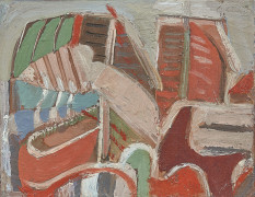 André LANSKOY (1902 - 1976) SANS TITRE Huile sur toile