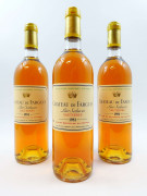 3 bouteilles CHÂTEAU DE FARGUES 1981 Sauternes (base goulot, 1 capsule boursouflée)