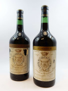 2 double magnums CHÂTEAU GRUAUD LAROSE 1975 2è GC Saint Julien (étiquettes sales et très déchirées