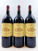 3 magnums  PAVILLON ROUGE DU CHATEAU MARGAUX 1994 Margaux (étiquettes très abimées, 1 bouchon léger enfoncé)