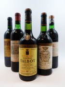 6 bouteilles 2 bts : CHÂTEAU CANTENAC BROWN 1995 3è GC Margaux (étiquettes tachées)