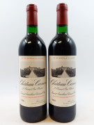 2 bouteilles CHÂTEAU CANON 1990 1er GCC (B) Saint Emilion (base goulot