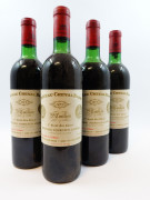 10 bouteilles CHÂTEAU CHEVAL BLANC 1972 1er GCC (A) Saint Emilion (2 base goulot, 2 légèrement bas, 5 haute épaule, 1 mi-épaule