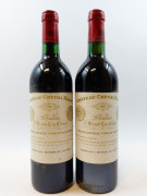 2 bouteilles CHÂTEAU CHEVAL BLANC 1982 1er GCC A (Saint Emilion) (base goulot