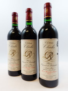 12 bouteilles CHÂTEAU CLARKE 1981 Listrac (étiquettes léger déchirées) Caisse bois d'origine