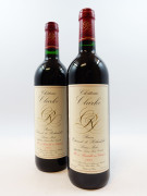 2 bouteilles CHÂTEAU CLARKE 1995 Listrac Caisse bois d'origine