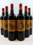 6 bouteilles CHÂTEAU DUCRU BEAUCAILLOU 1995 2è GC Saint Julien (étiquettes très abimées et déchirées